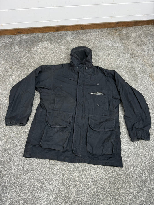 Ex Police Arktis Black Jacket Coat Security Smock Large - Damaged