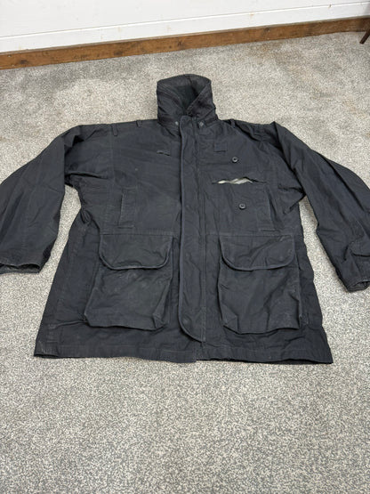 Ex Police Arktis Black Jacket Coat Security Smock Large - Damaged