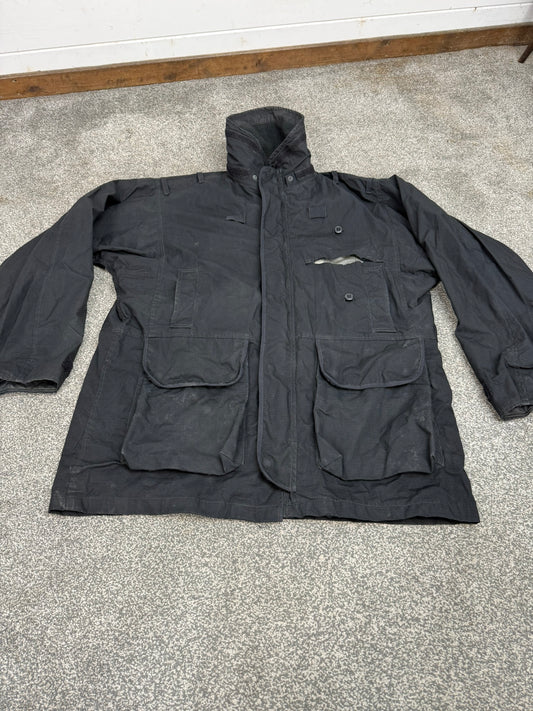Ex Police Arktis Black Jacket Coat Security Smock Large - Damaged