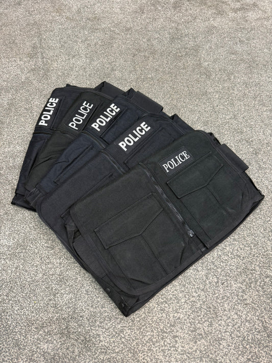 Ex Met Police Body Armour Cover x5 BADGED - Resale TV Film Security Uniform