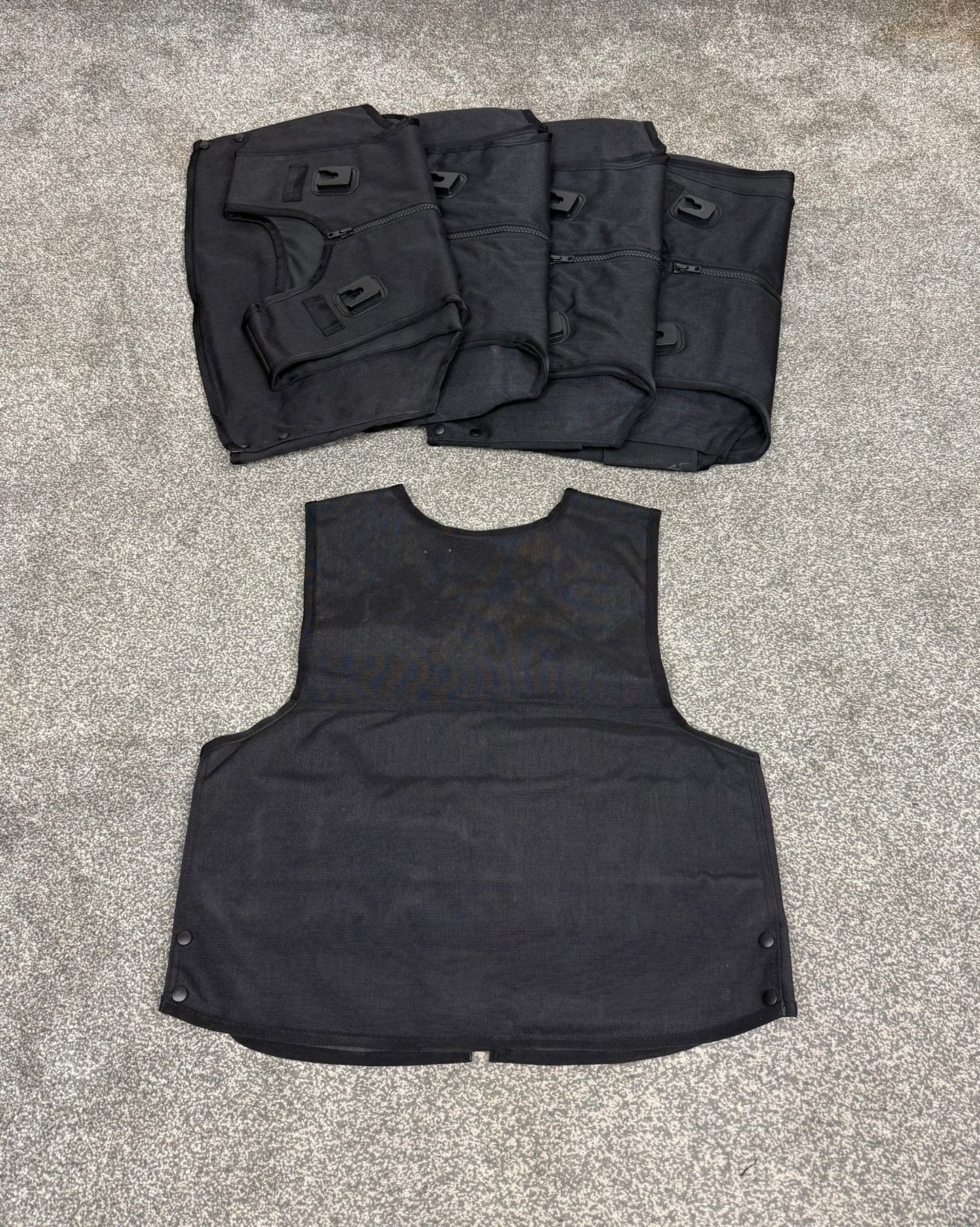 Ex Met Police Body Armour Cover x5 Mixed - Resale TV Film Security Uniform