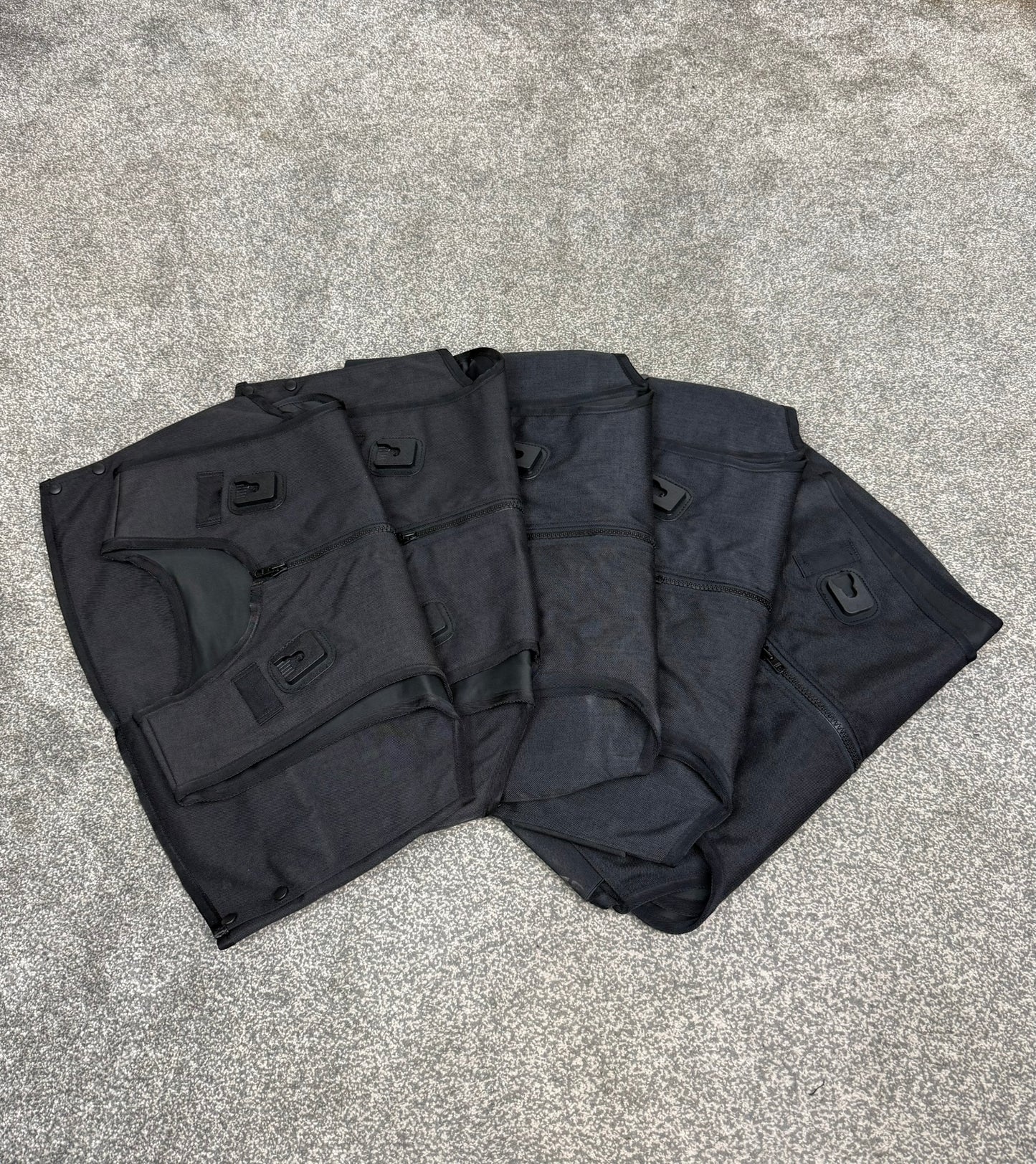 Ex Met Police Body Armour Cover x5 Mixed - Resale TV Film Security Uniform