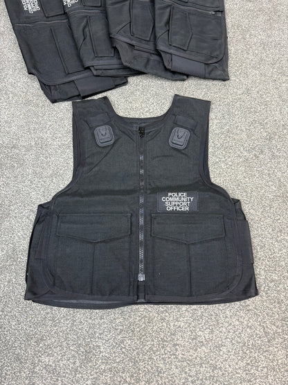 Ex Met Police Body Armour Cover x5 PCSO Badged - Resale TV Film Security Uniform