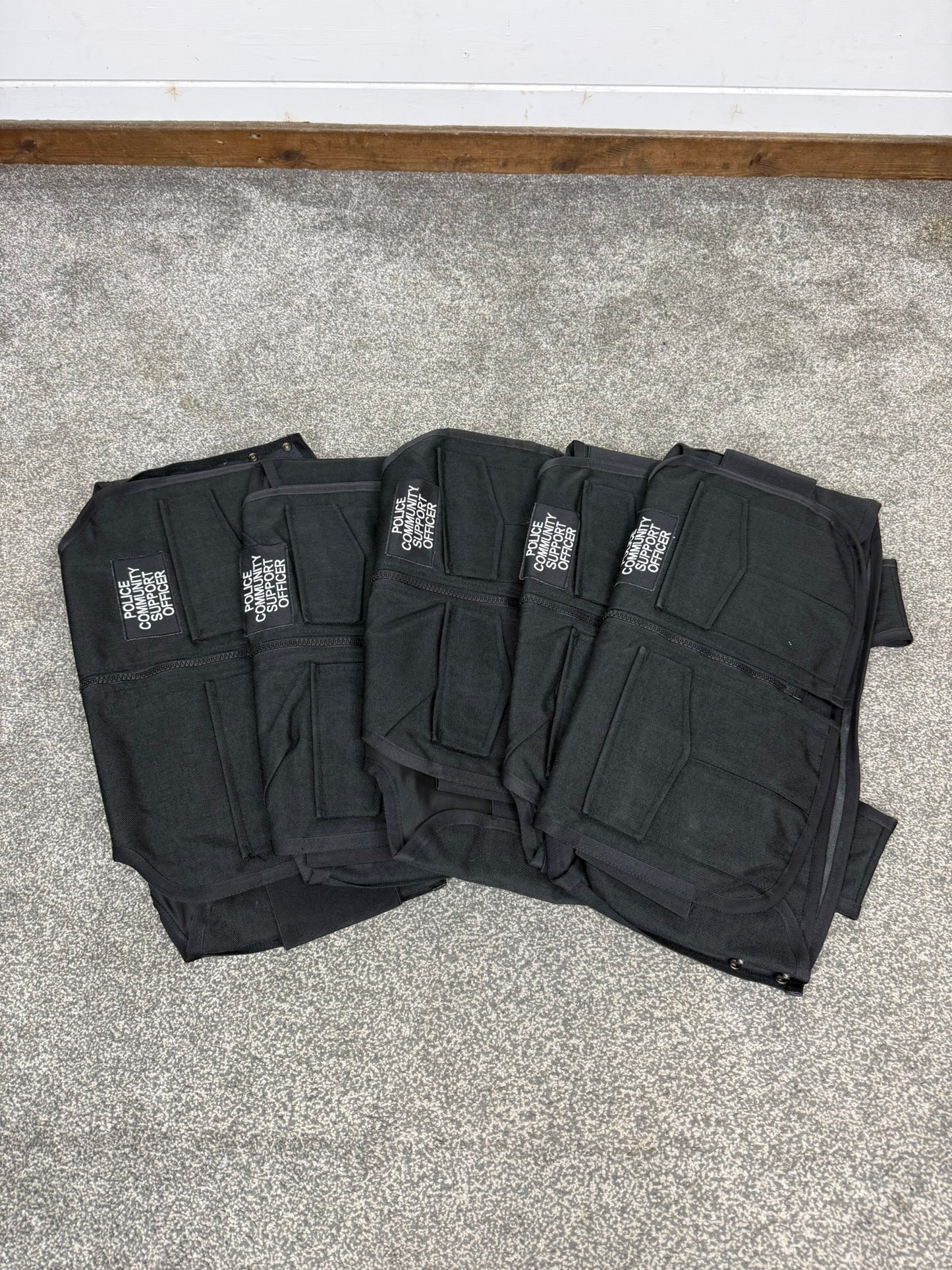 Ex Met Police Body Armour Cover x5 PCSO Badged - Resale TV Film Security Uniform