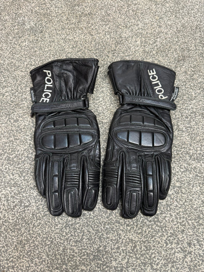 Ex Police Leather Motorcycle Gloves Schoeller Keprotec XL