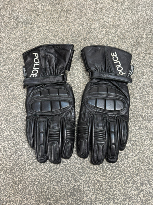 Ex Police Leather Motorcycle Gloves Schoeller Keprotec XL