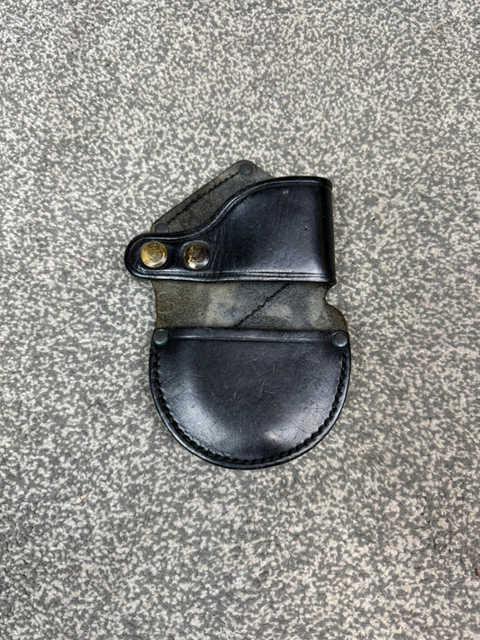 Ex Police PWL Leather Handcuff Pouch Rigid Cuff Belt Holder Security Prison