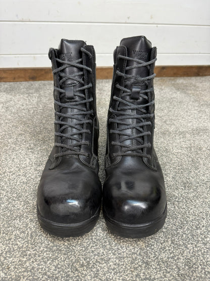 Ex Police Magnum Elite Shield Met Combat Boots Black Leather UK 9.5 Security Work