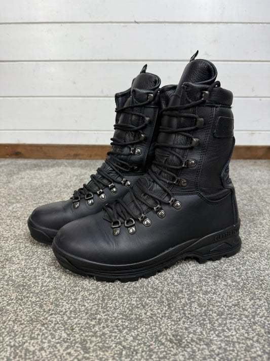 Altberg Field & Fell Black Leather Waterproof Boots VGC Size UK 7.5 Ex Police