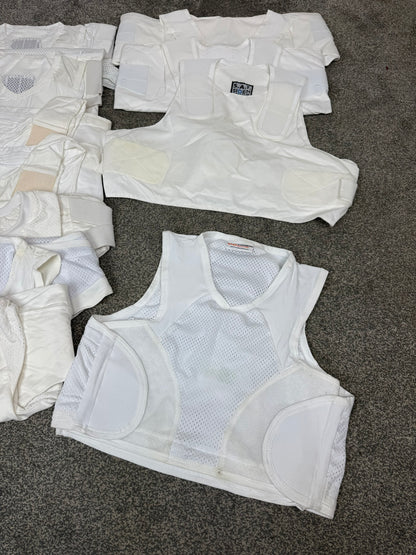 Ex Police White Covert Body Armour Cover Vest x17 JOB LOT - Resale TV Film Security Uniform