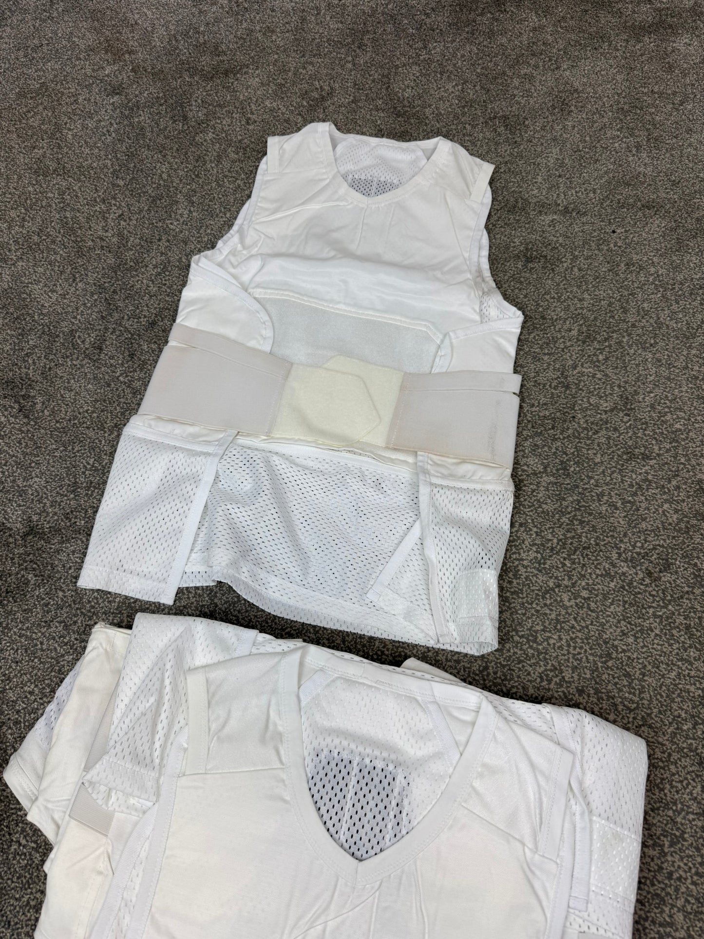 Ex Police White Covert Body Armour Cover Vest x17 JOB LOT - Resale TV Film Security Uniform