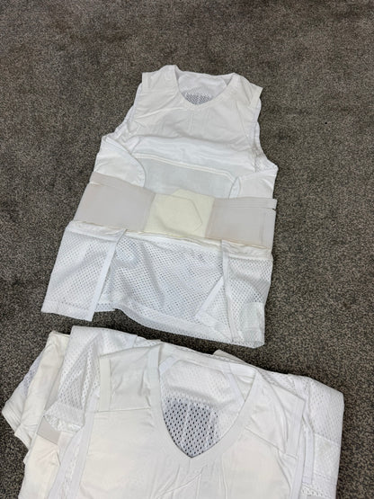 Ex Police White Covert Body Armour Cover Vest x17 JOB LOT - Resale TV Film Security Uniform
