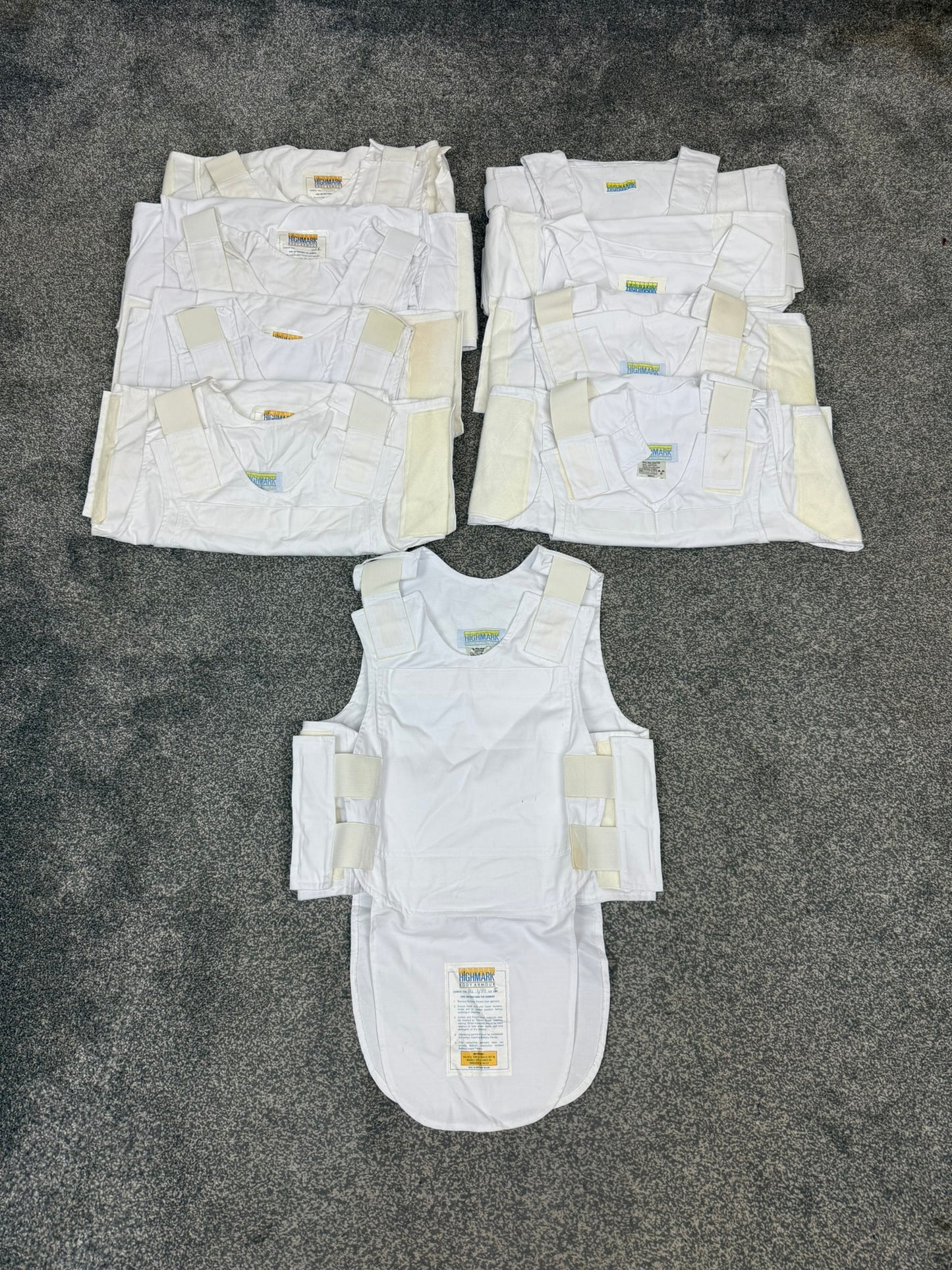 Ex Police White Covert Body Armour Cover Highmark x9 - Resale TV Film Security Uniform