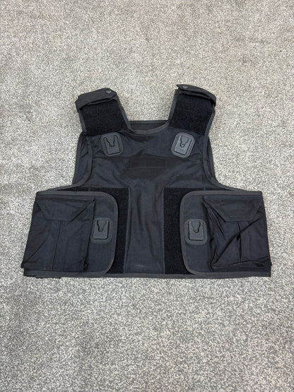 Ex Police Body Armour Cover Plate Carrier Vest SMALL Security Tactical Airsoft Paintball