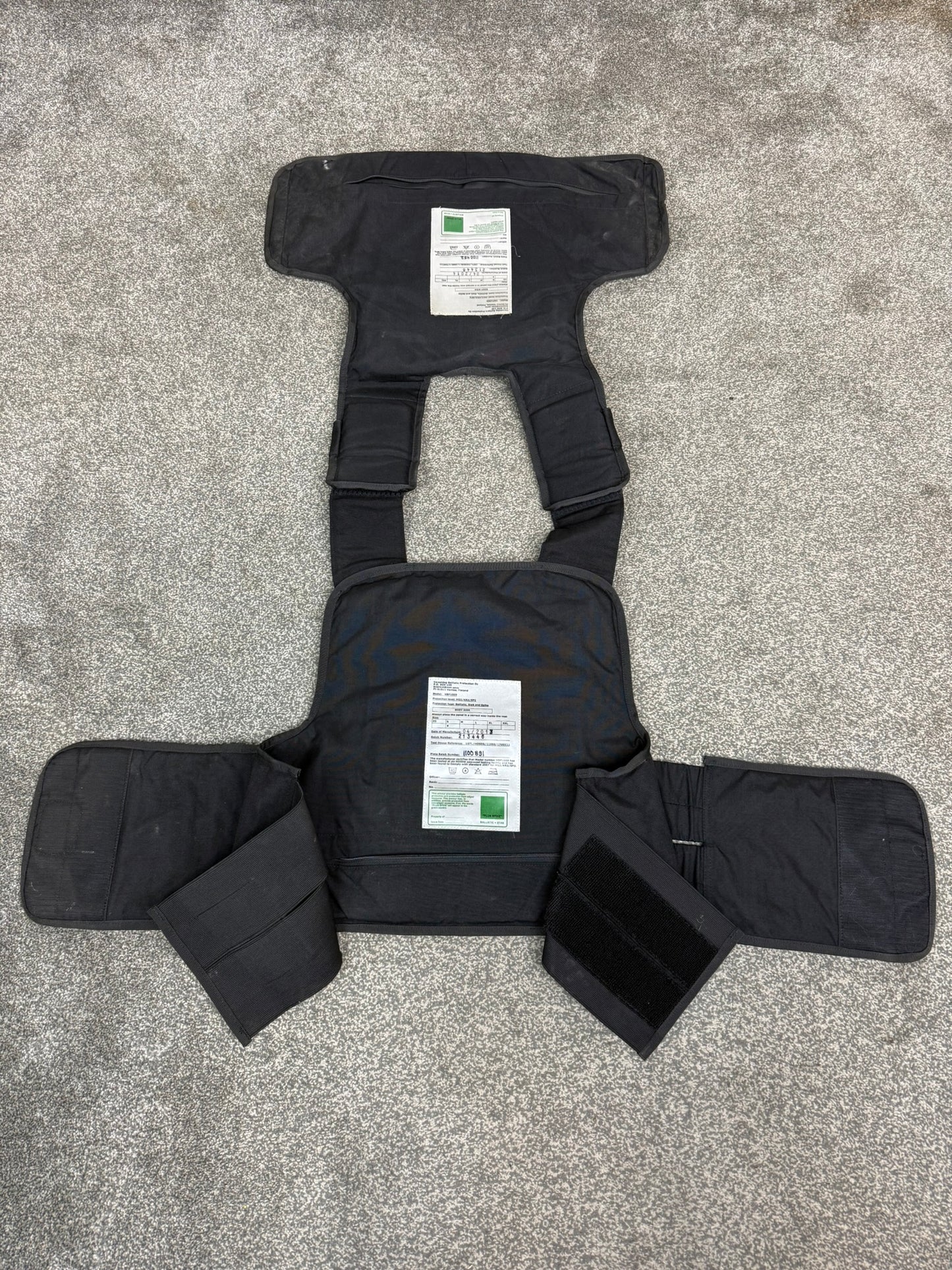 Ex Police Body Armour Cover Plate Carrier Vest SMALL Security Tactical Airsoft Paintball