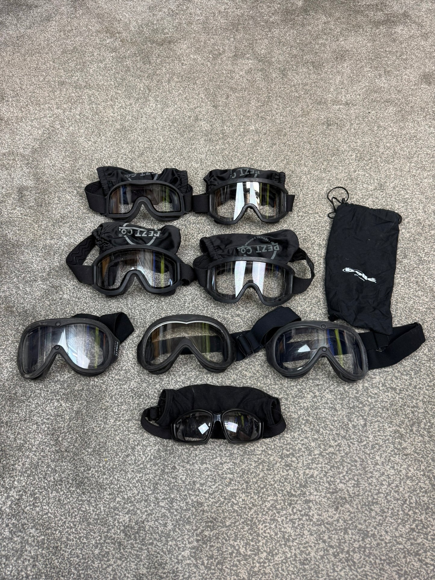 Ex Police Tactical Goggles x8 JOB LOT Petz Bolle ESS Airsoft Paintball