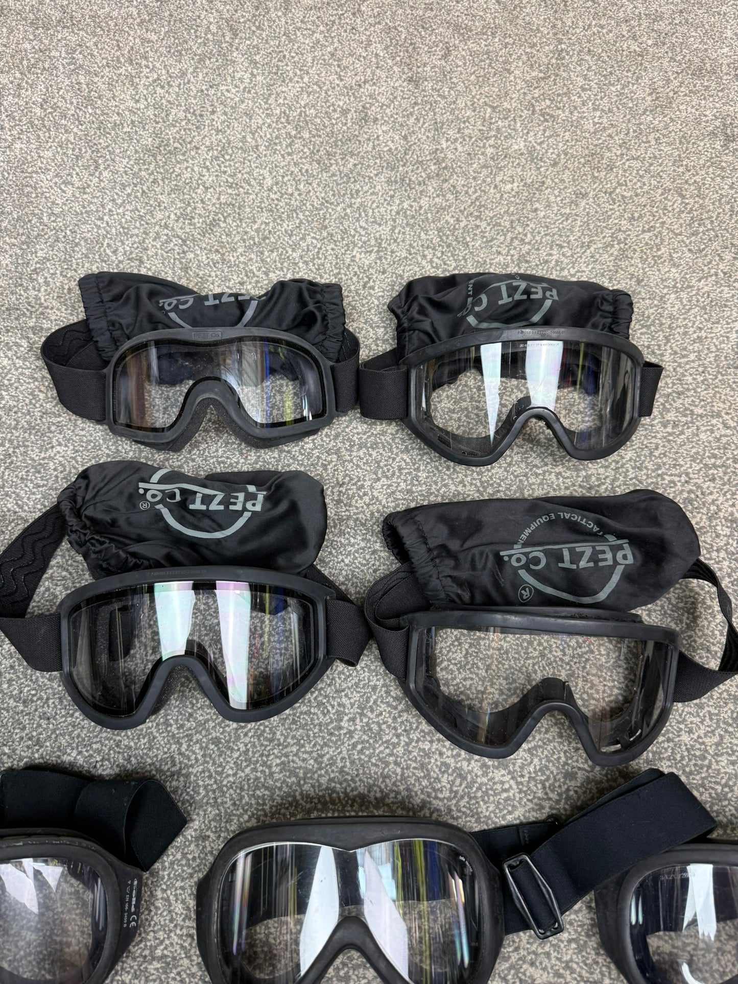 Ex Police Tactical Goggles x8 JOB LOT Petz Bolle ESS Airsoft Paintball