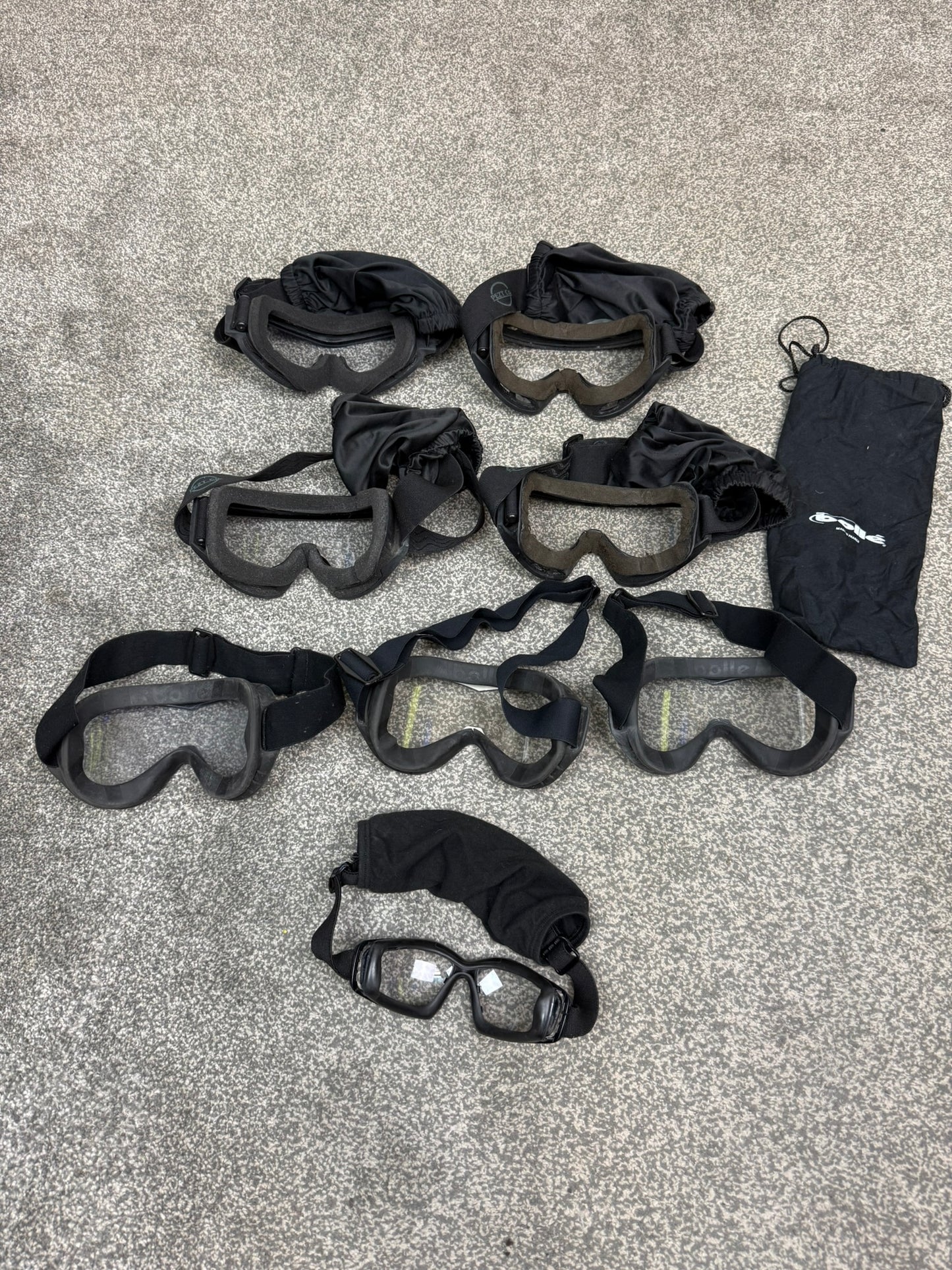 Ex Police Tactical Goggles x8 JOB LOT Petz Bolle ESS Airsoft Paintball