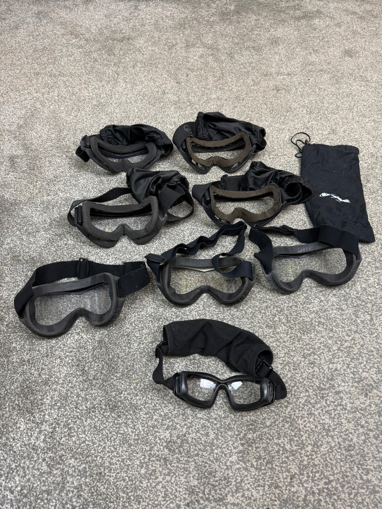 Ex Police Tactical Goggles x8 JOB LOT Petz Bolle ESS Airsoft Paintball