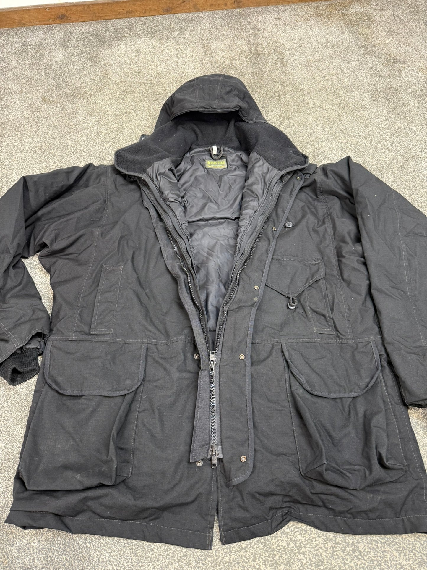 Ex Police Arktis Smock Jacket With Liner XXL Dog Handler Security Good Condition