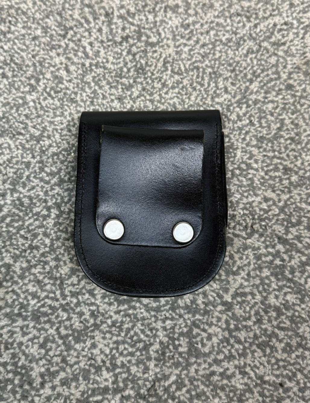 Ex Police Leather Folding Handcuff Pouch Chain Cuffs Belt Pouch