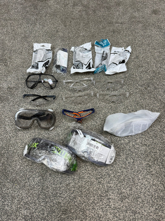Ex Police Safety Glasses Goggles JOB LOT x16 Workshop Machinery Eye Protection