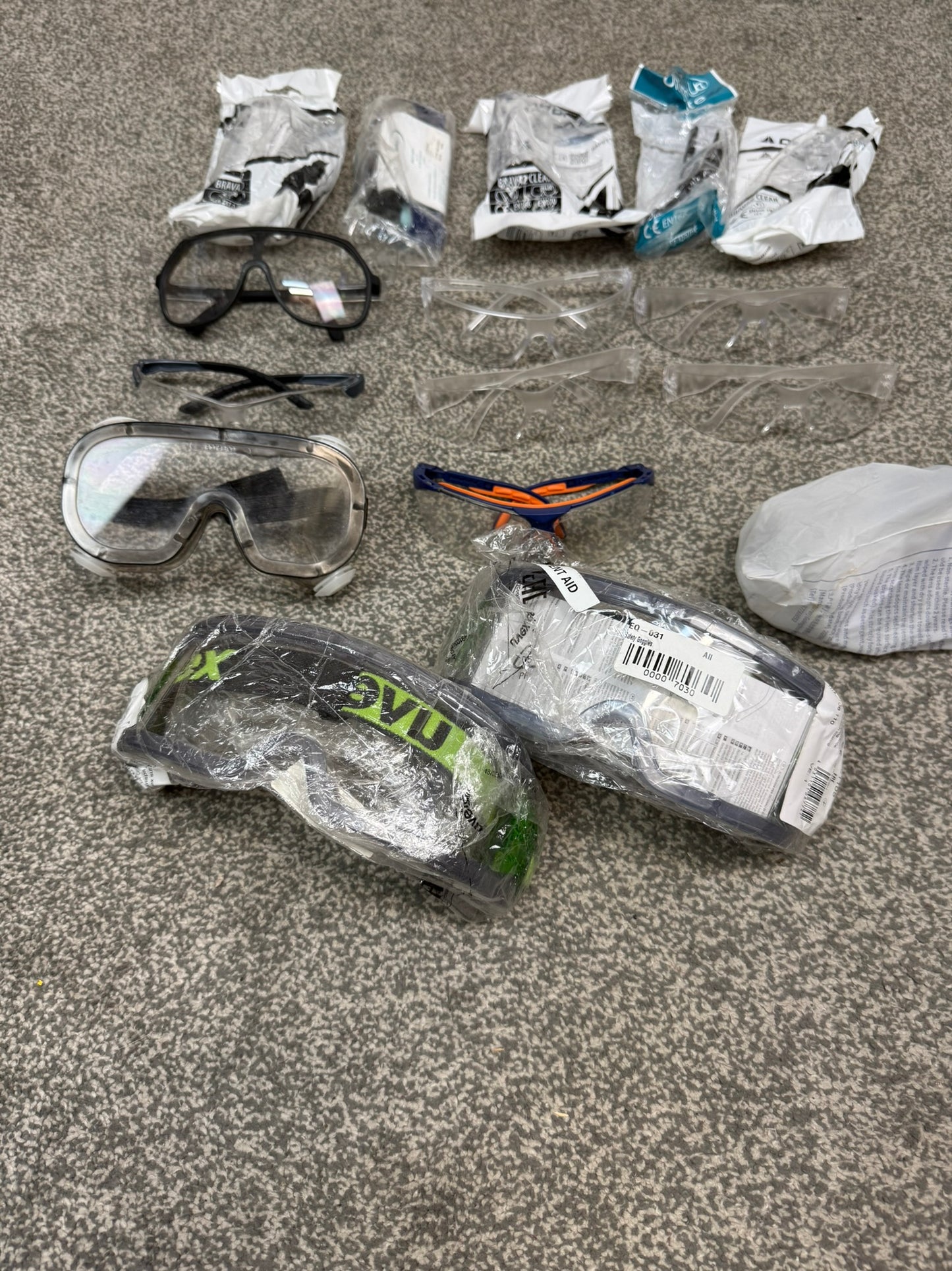 Ex Police Safety Glasses Goggles JOB LOT x16 Workshop Machinery Eye Protection