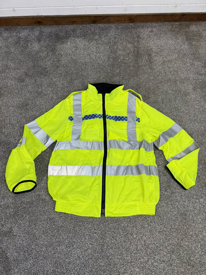 Ex Police Hi Vis Mesh Cycle Jacket Cycling Security Riding - MEDIUM