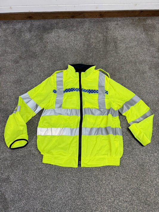 Ex Police Hi Vis Mesh Cycle Jacket Cycling Security Riding - MEDIUM