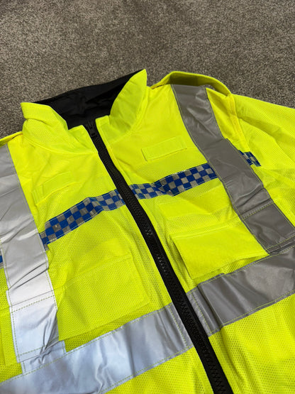 Ex Police Hi Vis Mesh Cycle Jacket Cycling Security Riding - MEDIUM