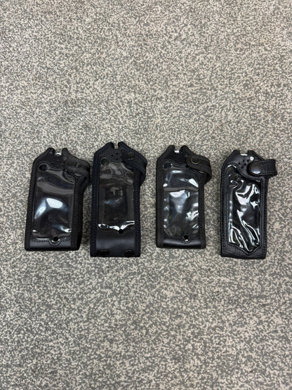 Ex Police Klickfast Sepura Leather Radio Case x4 JOB LOT Film TV Uniform