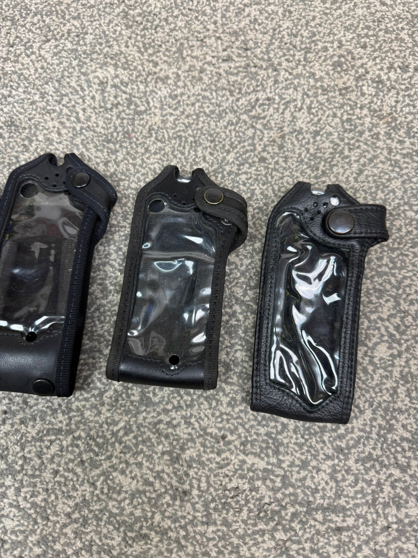 Ex Police Klickfast Sepura Leather Radio Case x4 JOB LOT Film TV Uniform