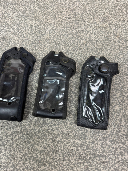 Ex Police Klickfast Sepura Leather Radio Case x4 JOB LOT Film TV Uniform