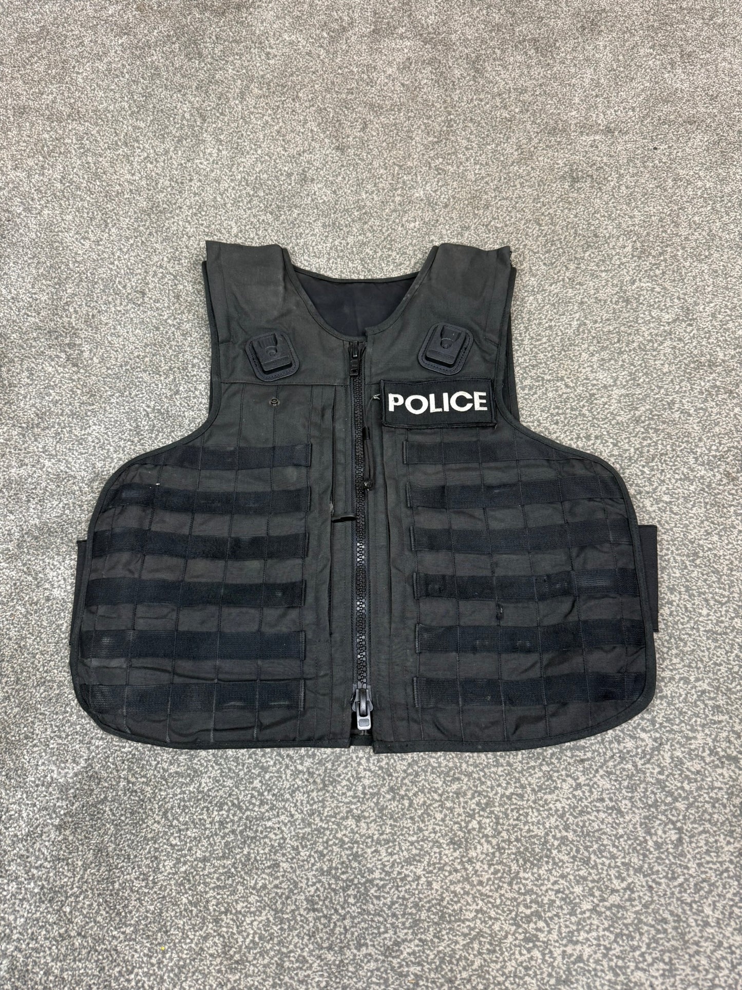 Ex Police Mehler MOLLE Body Armour Stab Vest Cover Black Security Airsoft