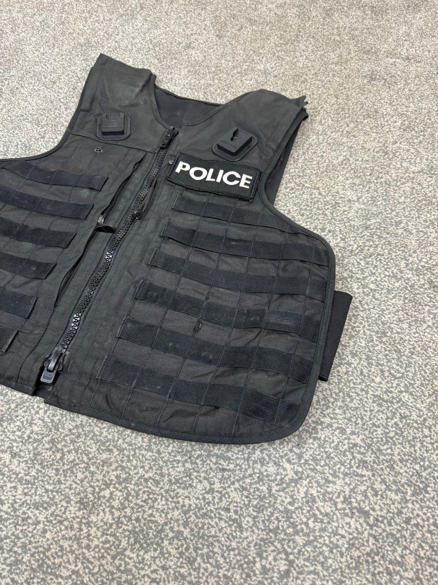 Ex Police Mehler MOLLE Body Armour Stab Vest Cover Black Security Airsoft