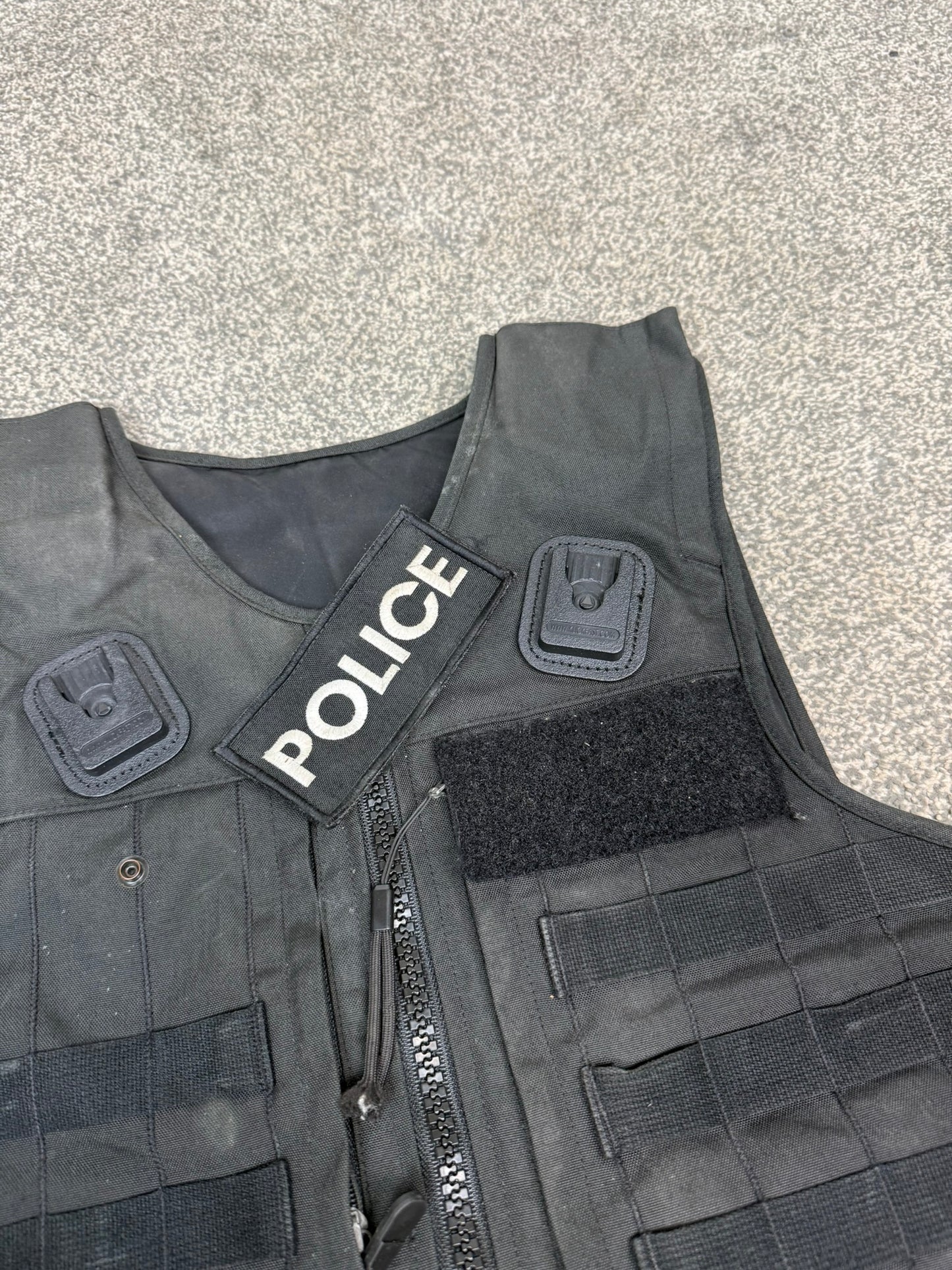 Ex Police Mehler MOLLE Body Armour Stab Vest Cover Black Security Airsoft