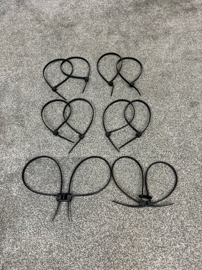 Ex Police Plastic Tactical Handcuffs Reusable Flexi Cuffs Key-Cuff x6 JOB LOT
