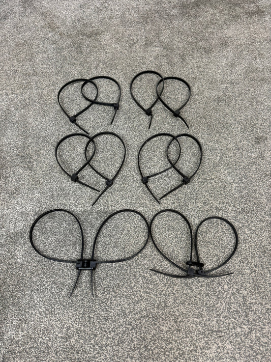 Ex Police Plastic Tactical Handcuffs Reusable Flexi Cuffs Key-Cuff x6 JOB LOT