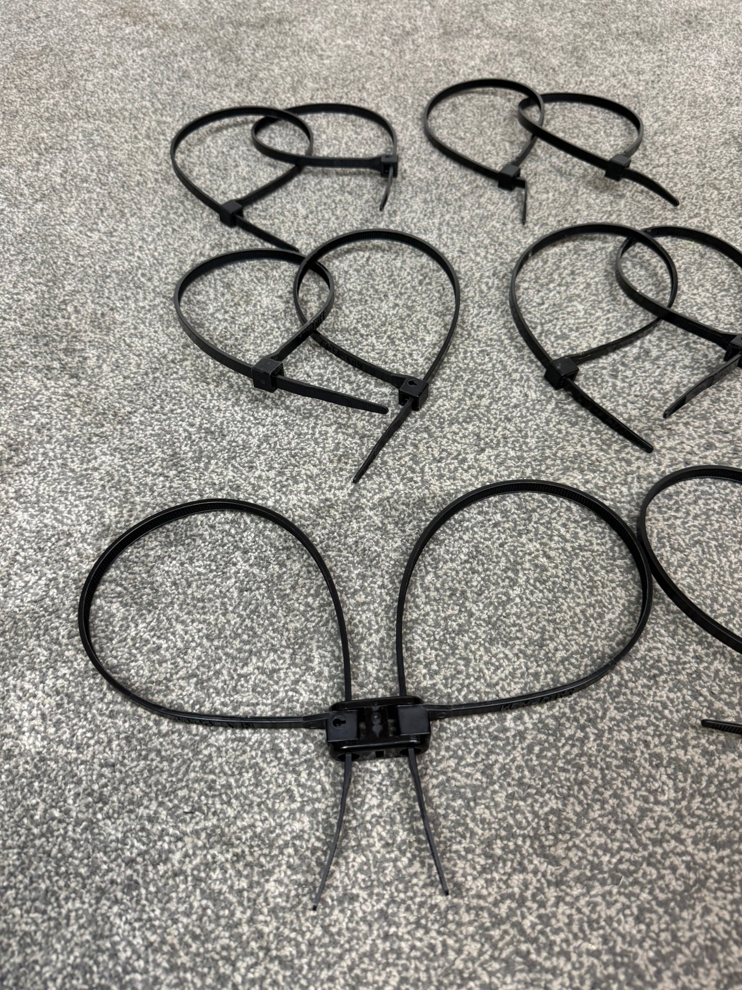 Ex Police Plastic Tactical Handcuffs Reusable Flexi Cuffs Key-Cuff x6 JOB LOT