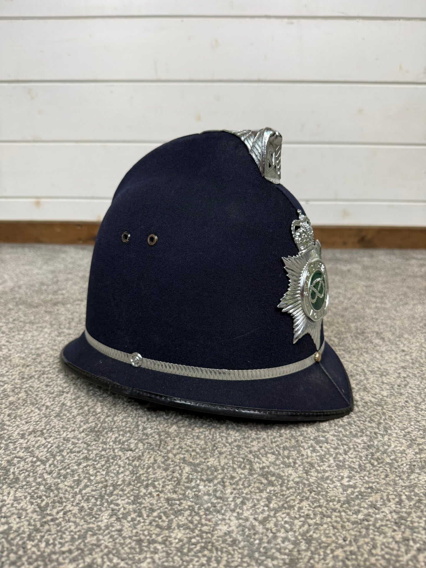 Vintage Staffordshire Police Coxcomb Bobby Helmet Obsolete Collector