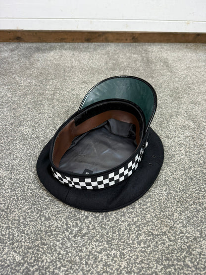 Ex Police Chief Superintendent Peak Cap 59cm Silver Banded Film TV Collector