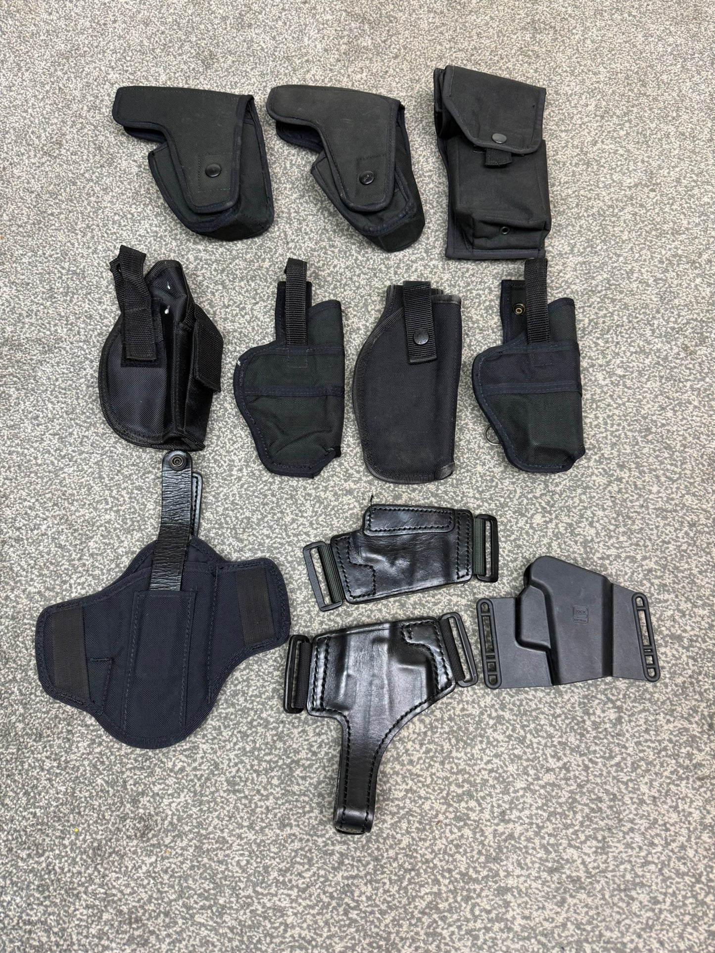 Ex Police Taser Glock Holster Job Lot x11 Airsoft Film / Tv Uniform Prop