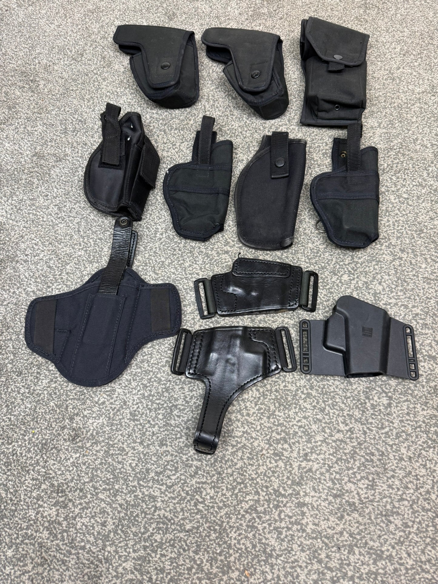 Ex Police Taser Glock Holster Job Lot x11 Airsoft Film / Tv Uniform Prop