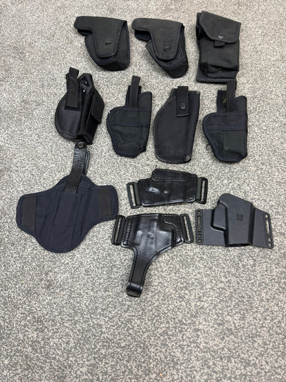 Ex Police Taser Glock Holster Job Lot x11 Airsoft Film / Tv Uniform Prop