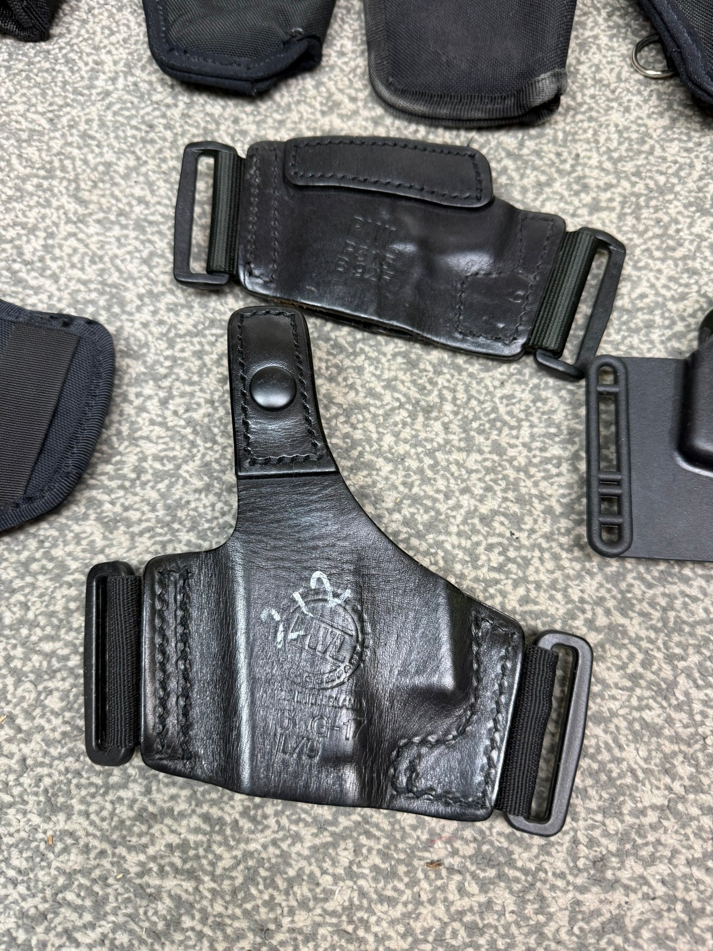 Ex Police Taser Glock Holster Job Lot x11 Airsoft Film / Tv Uniform Prop