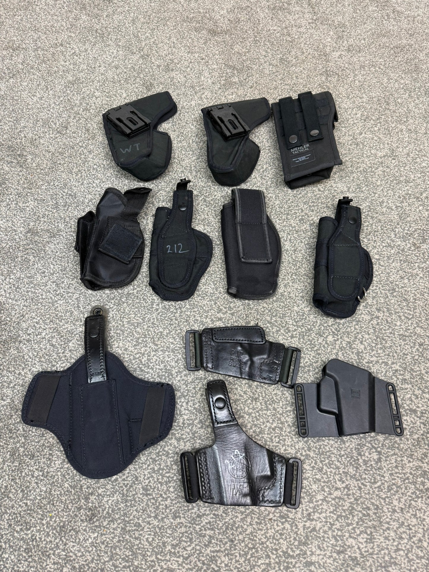 Ex Police Taser Glock Holster Job Lot x11 Airsoft Film / Tv Uniform Prop