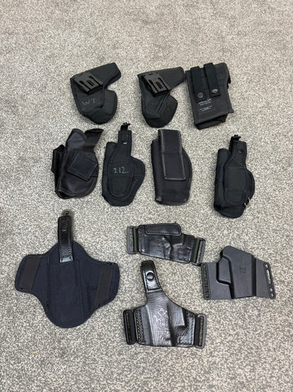 Ex Police Taser Glock Holster Job Lot x11 Airsoft Film / Tv Uniform Prop