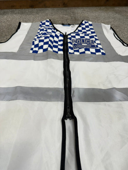 Ex Police Incident Commander White Vest Tabard XL Film TV Collector Display