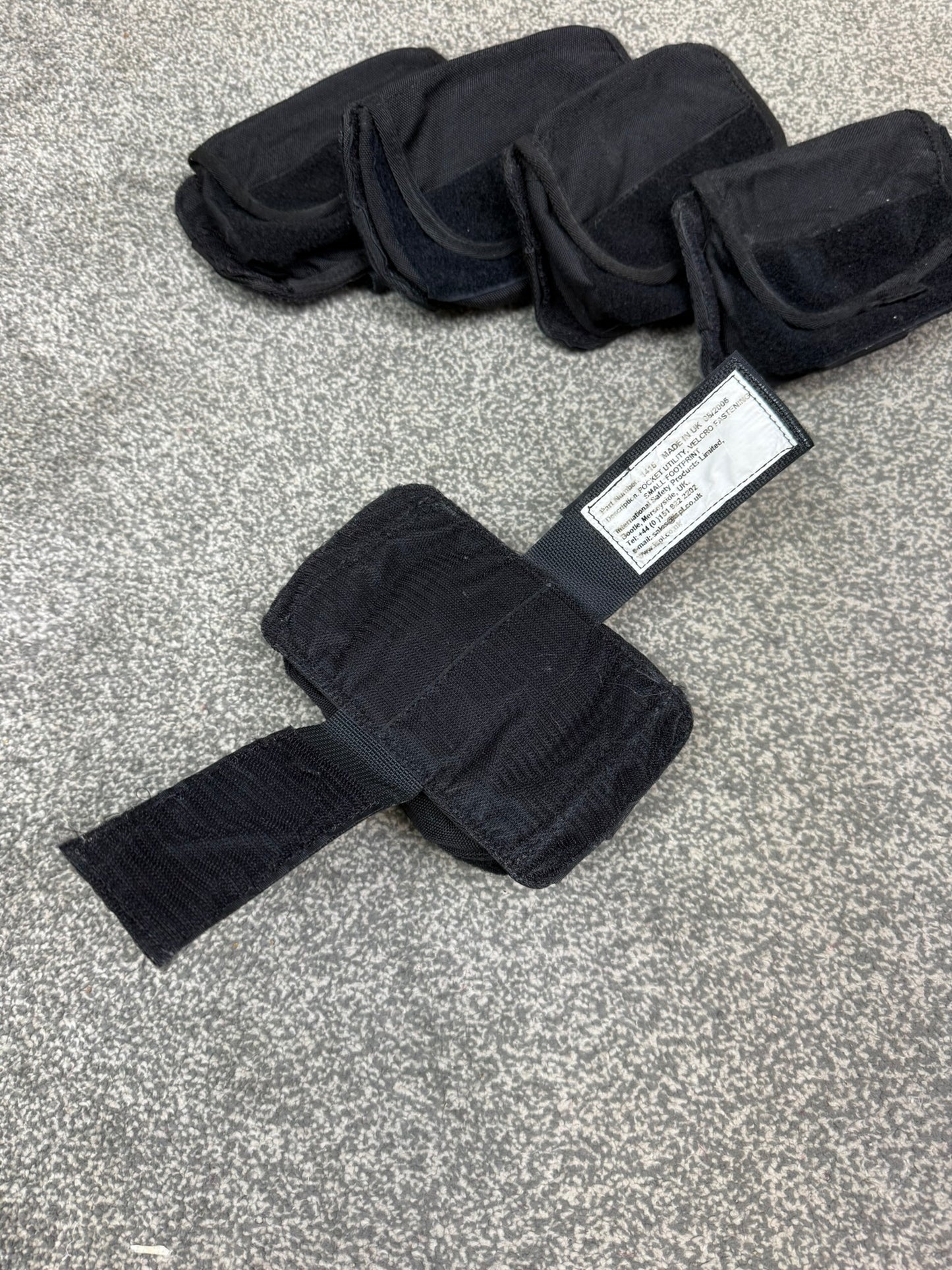 Ex Police Utility Pouch x5 Hook & Loop Vest Bag Attachment