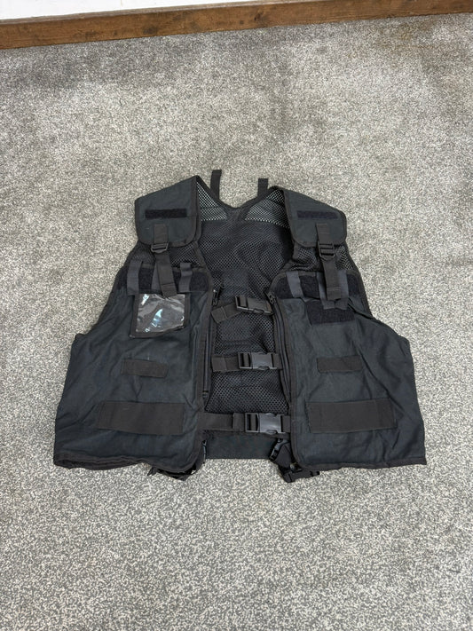 Ex Police Black Remploy Frontline CBRN Hydration Vest Camelbak Pouch Security